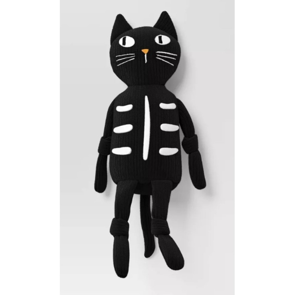 Target Hyde & EEK Boutique Halloween 2024 ~ 12" Knit Black Cat Figurine